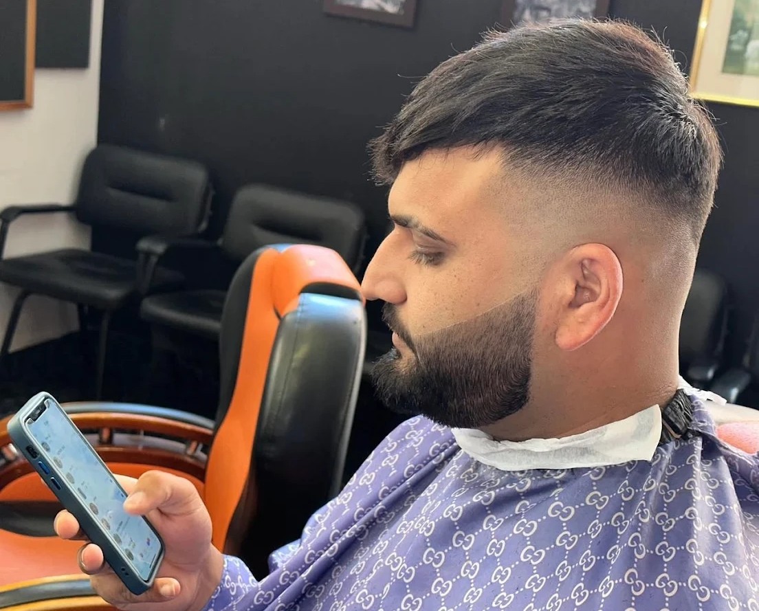 Degradado con línea perfilada — PRO Barbershop